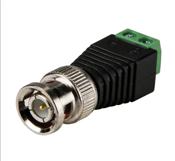 BNC Connector Two-wire BNC-free Solder Video Cable Adapter Network Video BNC Male Green End