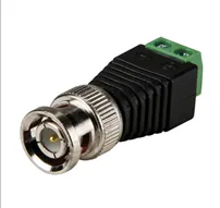 BNC Connector Two-wire BNC-free Solder Video Cable Adapter Network Video BNC Male Green End BNC Connector Two-wire BNC-free Solder Video Cable Adapter Network Video BNC Male Green End