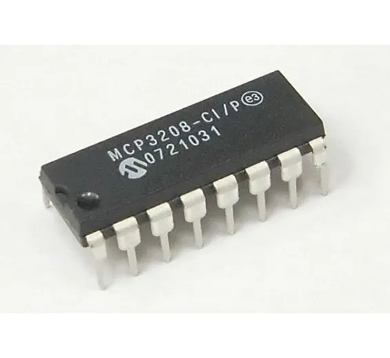 ADC MCP3208 8channel12 Bit Analog to Digital IC ADC MCP3208 8channel12 Bit Analog to Digital IC
