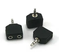 Headphone Jack Splitter 3.5mm Jack Plug to 2x 3.5mm Jack Sockets Stereo Adaptor Dual Splitter Headphone Jack Splitter 3.5mm Jack Plug to 2x 3.5mm Jack Sockets Stereo Adaptor Dual Splitter