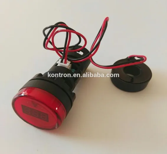 0-100A 22mm Diameter Mini Digital Ampere Meter 0-100A 22mm Diameter Mini Digital Ampere Meter