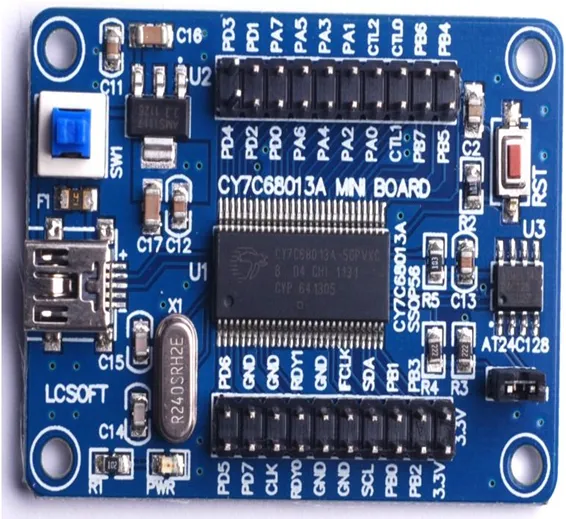 Logic Analyzer EEPROM CY7C68013A-56 EZ-USB FX2LP USB2.0 Development Board Module