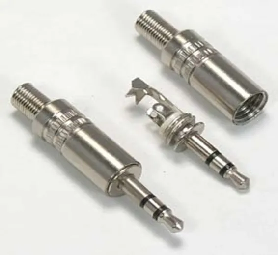 3.5mm Metal Stereo Plug Metal Housing w/Spring Wire Protection –Replace Worn Out Plugs – (1) Durable Plug 3.5mm Metal Stereo Plug Metal Housing w/Spring Wire Protection –Replace Worn Out Plugs – (1) Durable Plug