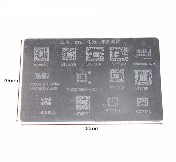 IC Chip BGA Reballing Stencil Kits Set Solder Samsung MTK Huawei MT8392V in Pakistan