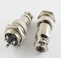 XLR 3 Pin Cable Connector 16mm Chassis Mount 3pin plug Adapter XLR 3 Pin Cable Connector 16mm Chassis Mount 3pin plug Adapter