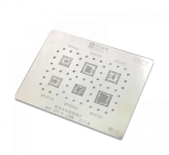 IC Chip BGA Reballing Stencil Kits Set Solder MTK CPU 0.12mm In Pakistan IC Chip BGA Reballing Stencil Kits Set Solder MTK CPU 0.12mm In Pakistan
