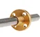 350mm x 8mm Threaded Screw Rod with Brass Nut
