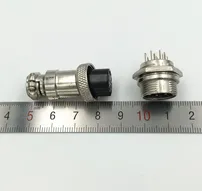 XLR 5 Pin Cable Connector 16mm Chassis Mount 5pin plug Adapter XLR 5 Pin Cable Connector 16mm Chassis Mount 5pin plug Adapter