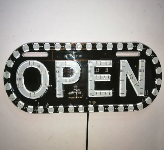 Open LED Sign Board for Shop Restaurant with 12V Power Supply in Pakistan