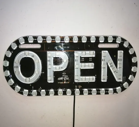 Open LED Sign Board for Shop Restaurant with 12V Power Supply in Pakistan Open LED Sign Board for Shop Restaurant with 12V Power Supply in Pakistan