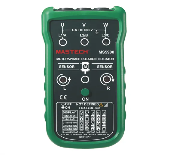 MS5900 - Motor & Phase Rotation Indicator MS5900 - Motor & Phase Rotation Indicator
