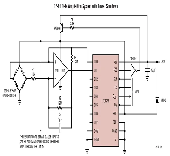 ADC LTC1293 12 BIT ANALOG TO DIGITAL IC