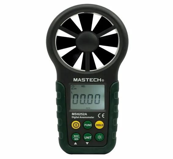 Docooler Mastech MS6252A Portable Digital Anemometer Handheld LCD Electronic Wind Speed Air Volume Measuring Meter Backlight