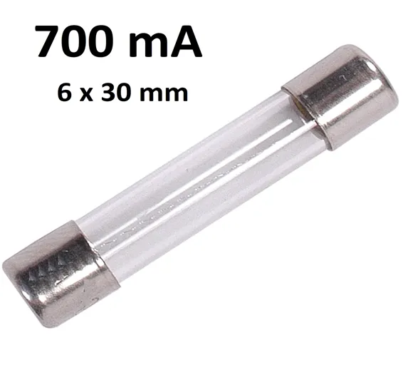 700 mAMP 6x30mm 700VAC glass fuse