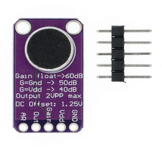 MAX9814 Microphone Amplifier Module MAX9814 Microphone Amplifier Module