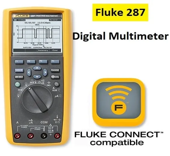 Fluke 287 True RMS Digital Electronic Data Logging Multimeter Fluke Connect Compatible