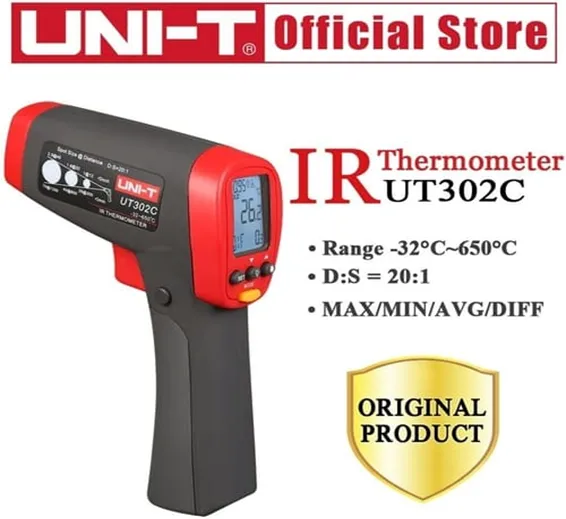 Infrared IR Professional Thermometer UNI T UT302C Infrared IR Professional Thermometer UNI T UT302C