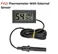 FY12 Thermometer Hygrometer Incubator Meter With External Sensor