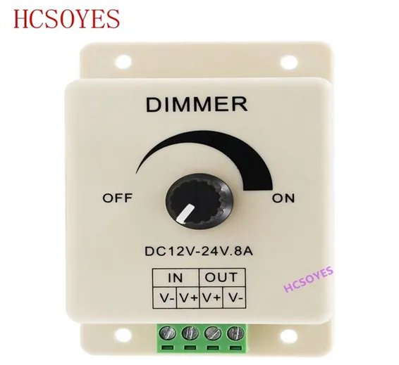 8A LED Dimmer DC 12V 24V 360W Adjustable Brightness Lamp Bulb 8A LED Dimmer DC 12V 24V 360W Adjustable Brightness Lamp Bulb