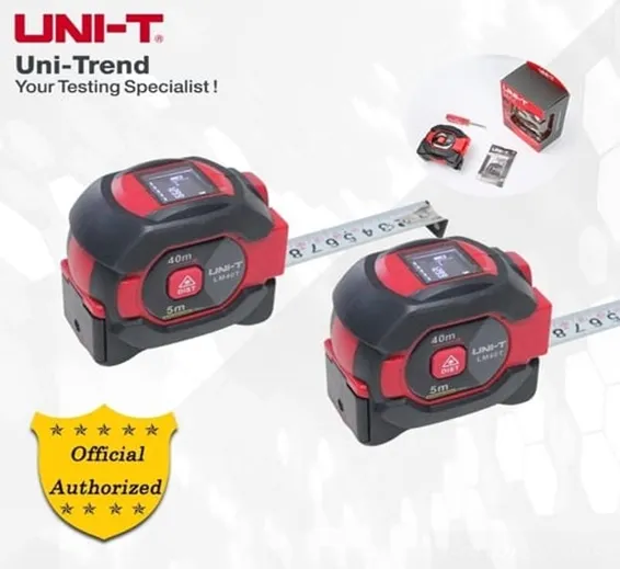 UNI T Digital LCD 40M Laser Measuring Tape LM40T 2 in 1 Electronic Ruler Infrared Distance Meter RangeFinder UNI T Digital LCD 40M Laser Measuring Tape LM40T 2 in 1 Electronic Ruler Infrared Distance Meter RangeFinder