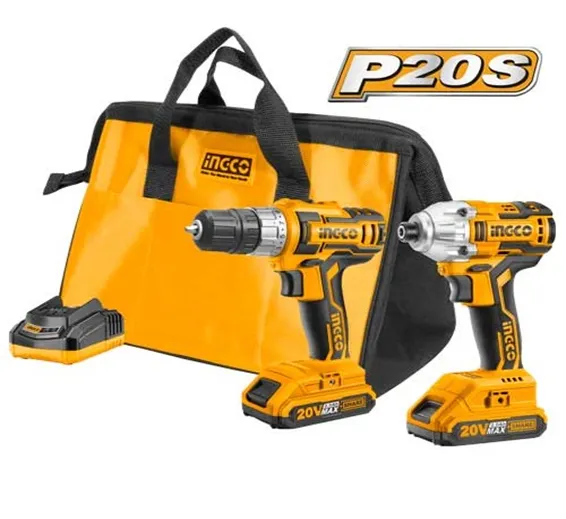 INGCO Lithium-Ion Cordless 2-Pc. Combo Kit CKLI2006 INGCO Lithium-Ion Cordless 2-Pc. Combo Kit CKLI2006