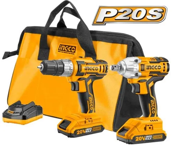 INGCO Lithium-Ion Cordless 2-Pc. Combo Kit CKLI2007 INGCO Lithium-Ion Cordless 2-Pc. Combo Kit CKLI2007