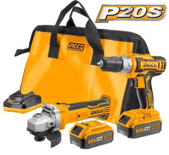 INGCO Lithium-Ion Cordless 2-Pc. Combo Kit CKLI2009