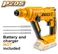 INGCO Lithium-Ion rotary hammer CRHLI1601