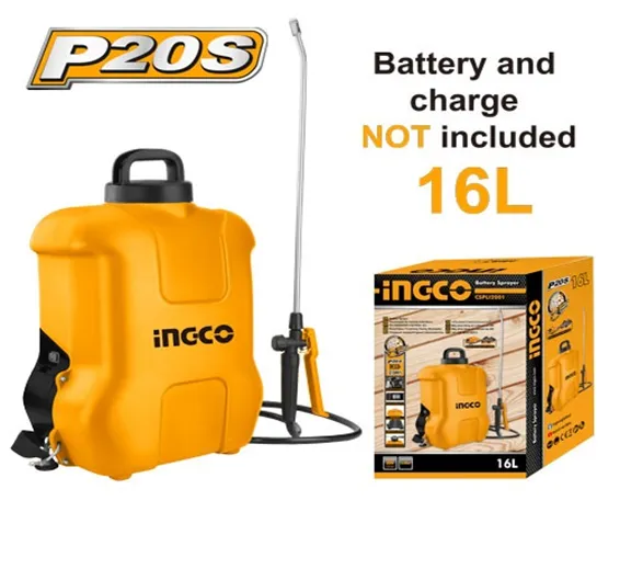 INGCO 20V Lithium Battery Sprayer CSPLI2001 INGCO 20V Lithium Battery Sprayer CSPLI2001