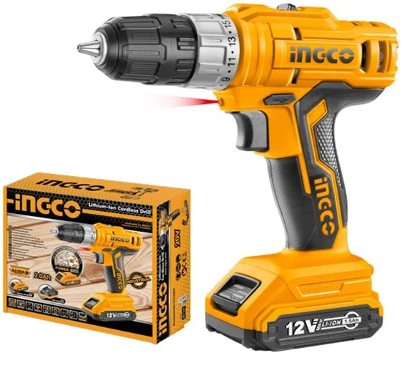 INGCO Lithium-Ion cordless drill CDLI1221 INGCO Lithium-Ion cordless drill CDLI1221