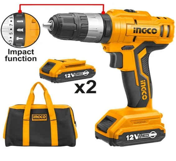 INGCO Lithium-Ion impact drill CIDLI1222 INGCO Lithium-Ion impact drill CIDLI1222