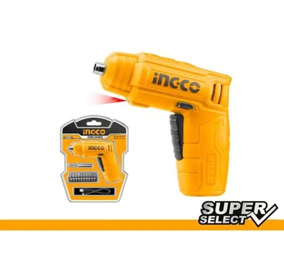INGCO Lithium-Ion cordless screwdriver CSDLI0402 INGCO Lithium-Ion cordless screwdriver CSDLI0402
