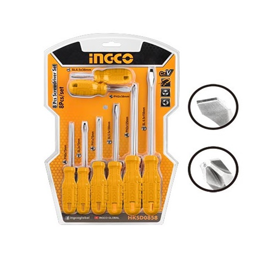 INGCO 8 Pcs screwdriver set HKSD0858