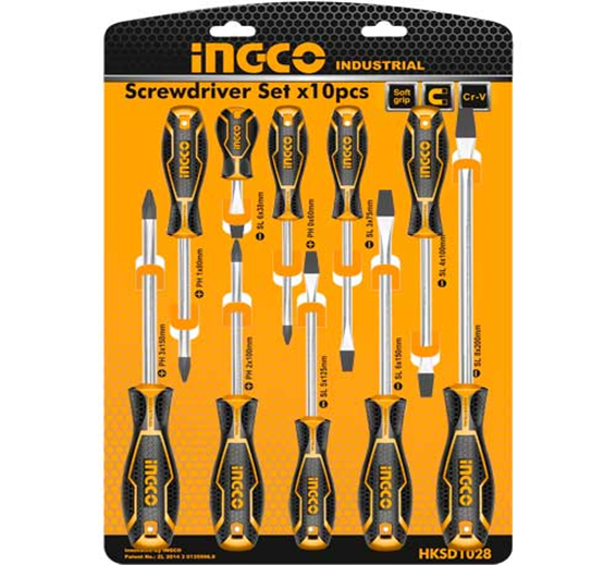 INGCO 10 Pcs screwdriver set HKSD1028 INGCO 10 Pcs screwdriver set HKSD1028