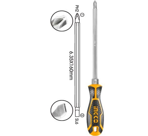 INGCO 2 IN 1 Screwdriver set AKISD0201