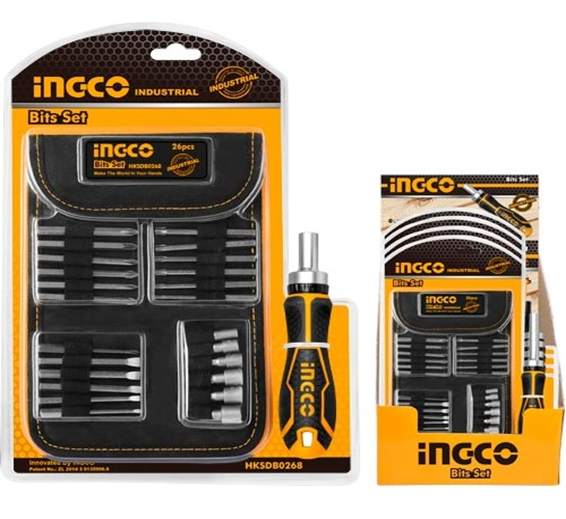 INGCO 26 Pcs screwdriver bit set HKSDB0268 INGCO 26 Pcs screwdriver bit set HKSDB0268