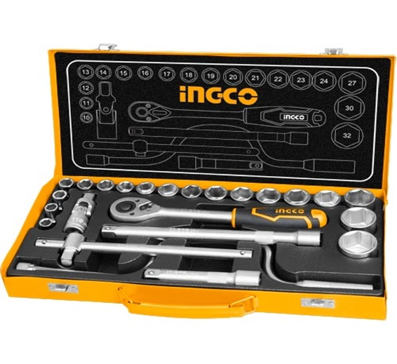INGCO 24Pcs 1/2" socket set HKTS0243 INGCO 24Pcs 1/2" socket set HKTS0243