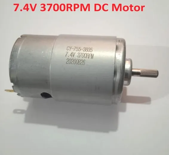 7.4VDC 3500RPM DC Motor RS755 High Speed High Torque Motor CY 755 3835 7.4VDC 3500RPM DC Motor RS755 High Speed High Torque Motor CY 755 3835