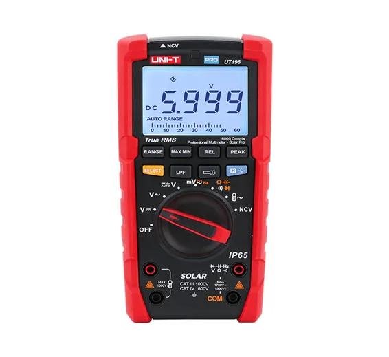 UNI-T UT196 1700V DC True RMS Professional Multimeter – Solar Pro UNI-T UT196 1700V DC True RMS Professional Multimeter – Solar Pro