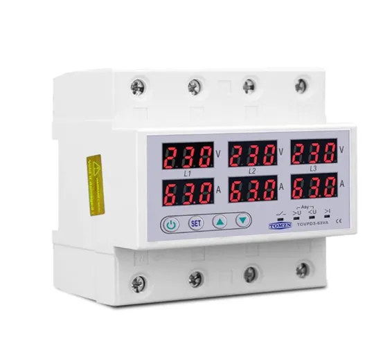 ORIGINAL TOMZN TOVPD3-63VA 3 Three Phase Automatic Over And Under Voltage Protection Relay In Pakistan ORIGINAL TOMZN TOVPD3-63VA 3 Three Phase Automatic Over And Under Voltage Protection Relay In Pakistan