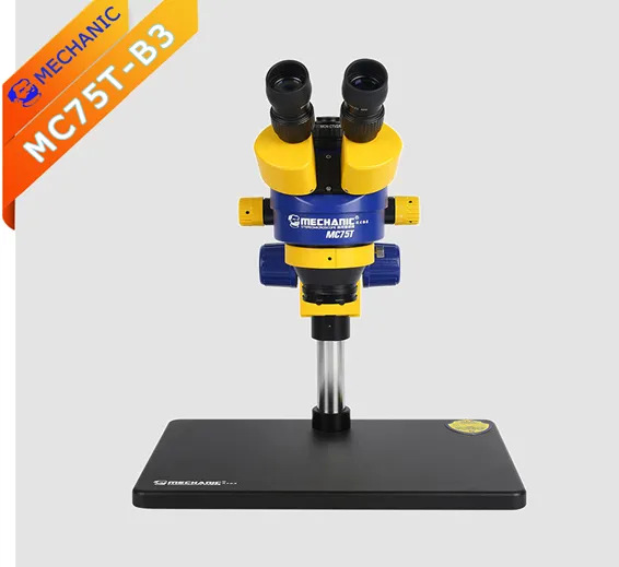 MECHANIC Microscope MC75T-B3 Trinocular HD PCB Mobile Phone Rework Assembly Industrial Grade 3 Eyes Stereo Detect Repair Tool MECHANIC Microscope MC75T-B3 Trinocular HD PCB Mobile Phone Rework Assembly Industrial Grade 3 Eyes Stereo Detect Repair Tool