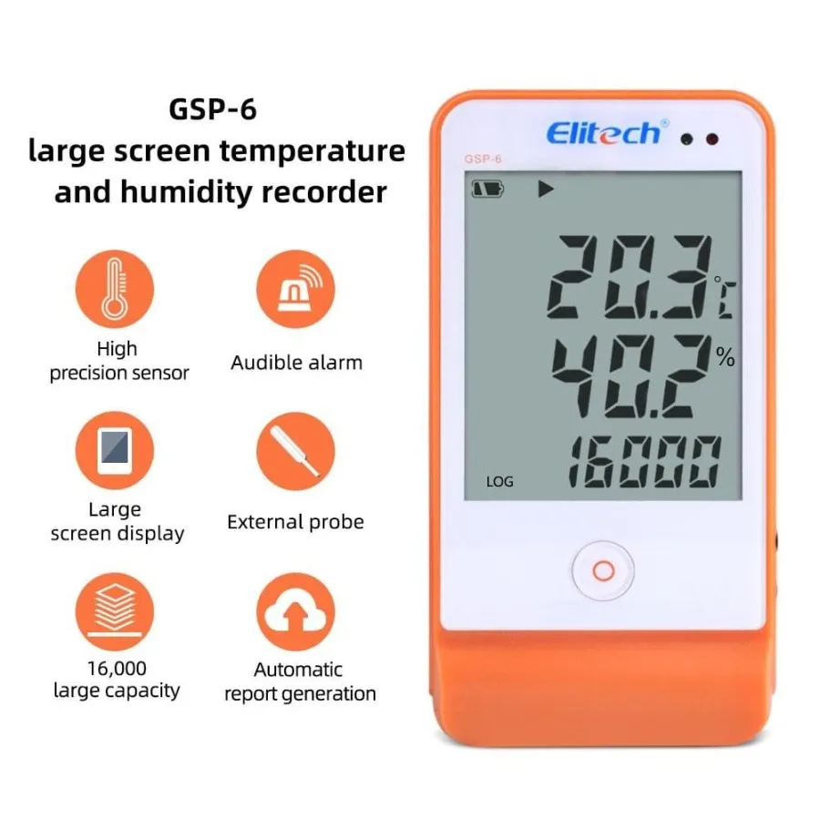 Elitech GSP6 Digital Temperature and Humidity Data logger in Pakistan