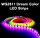 12v WS2811 LED Strip Lights, RGB LED Pixel Strip 5m 300 LEDs IP30 Addressable Intelligent LED Light Strip for Advertising Decoration DIY Projects in Pakistan